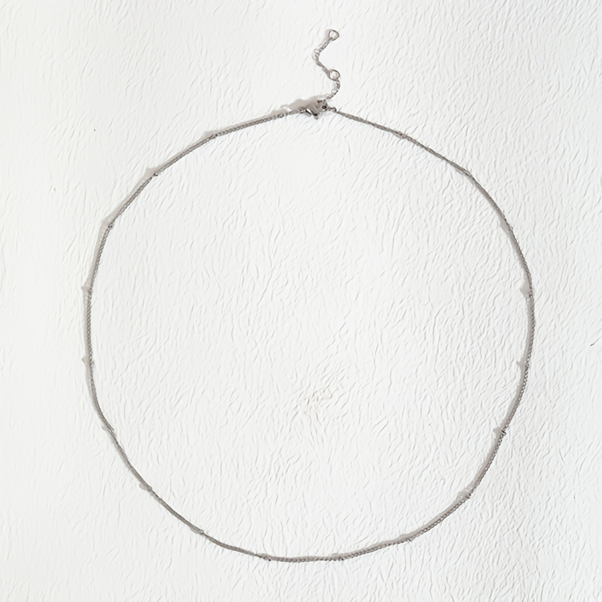 Women's Minimalist Stainless Steel Necklace Golden Tone Delicate Chain